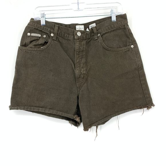 Calvin Klein Pants - Vintage Calvin Klein Denim Jean Cut Off Shorts Womens Size 30" Waist Dark Brown
